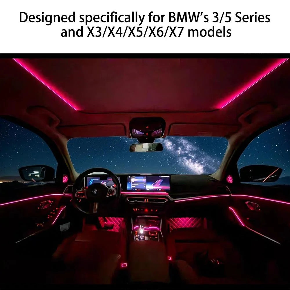 For BMW 3 4 5 6GT Upgraded Sunroof Ambient Strips X3 X4 X5 X6 X7