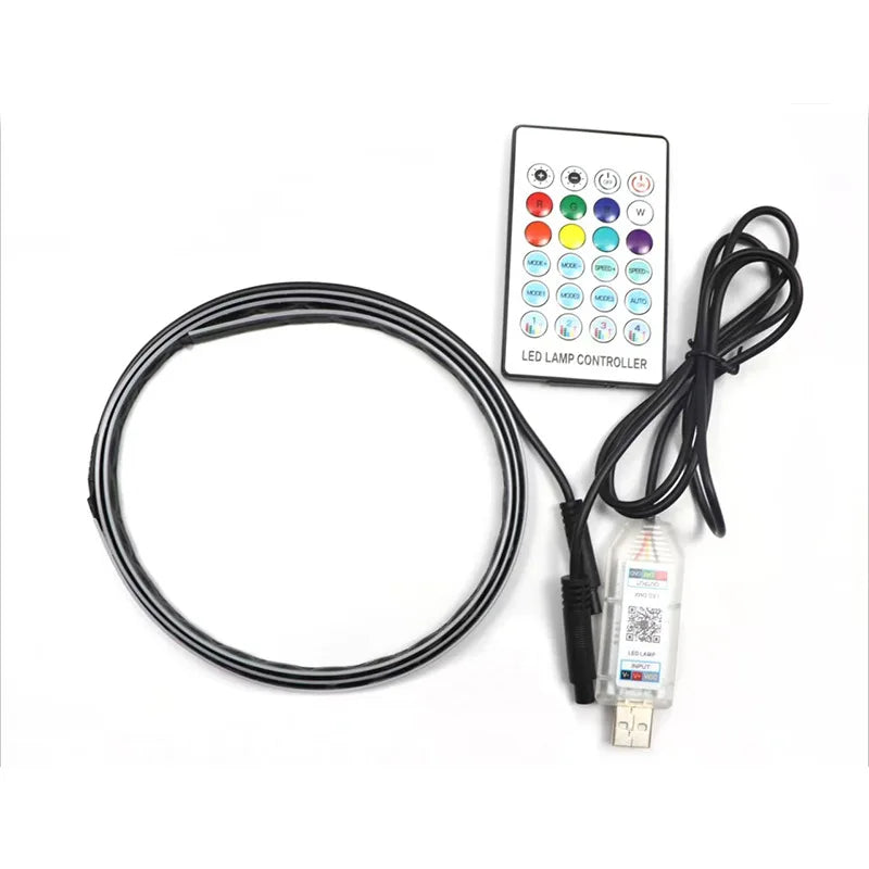 Colorful Interior Hidden APP Remote Control Atmosphere USB