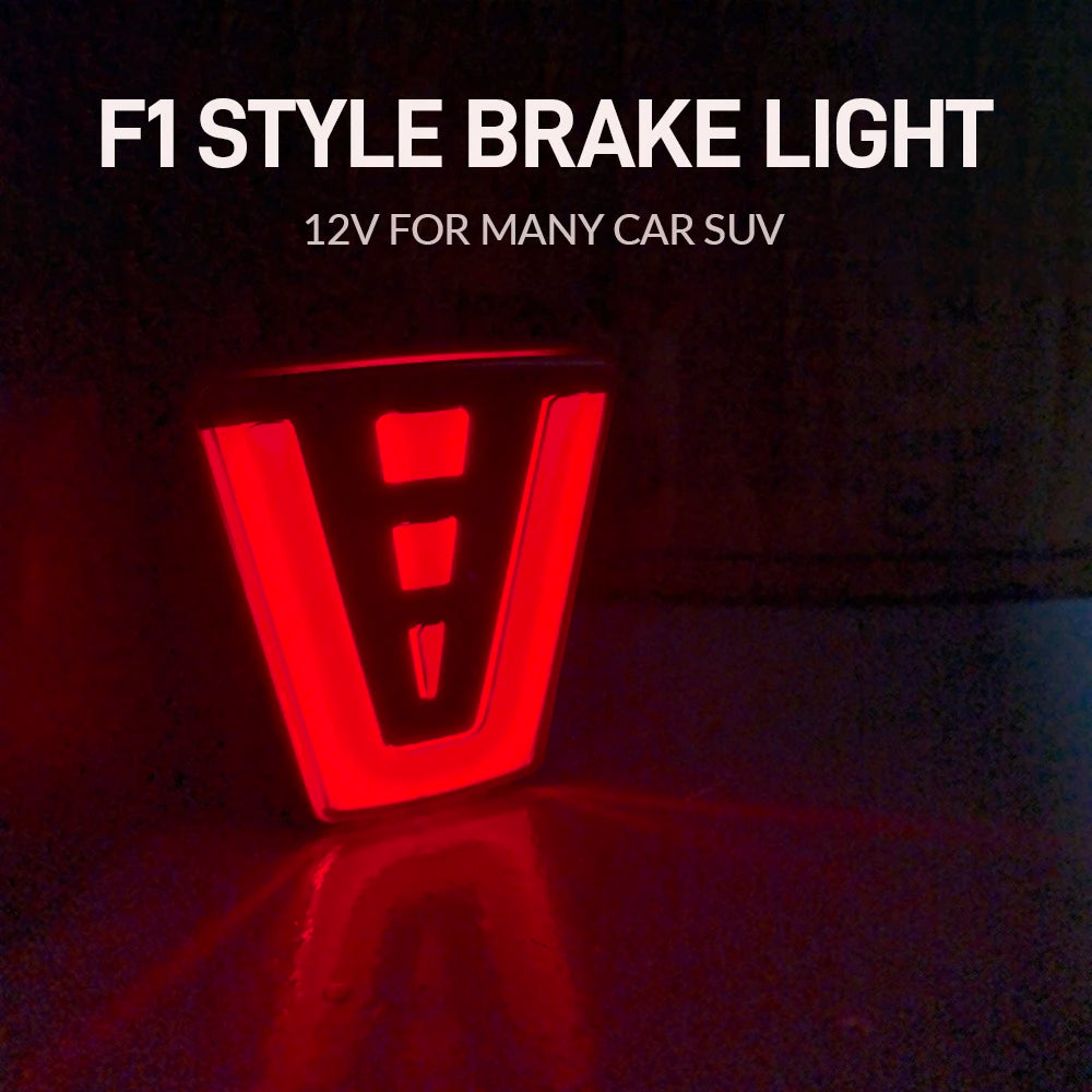 F1 Brake Rear Tail Stroboscopes Triangle Flashing Stop Signal
