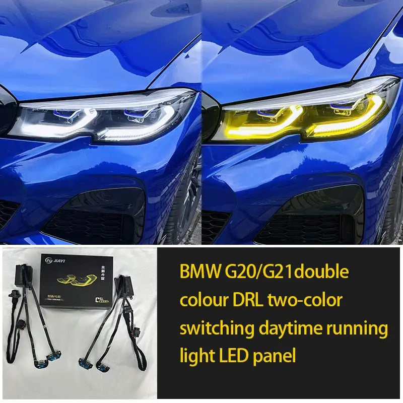 For BMW 3 Series dual-color Daytime Running Yellow White 320I