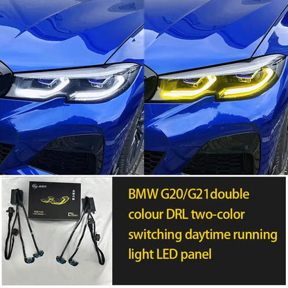 For BMW 3 Series dual-color Daytime Running Yellow White 320I