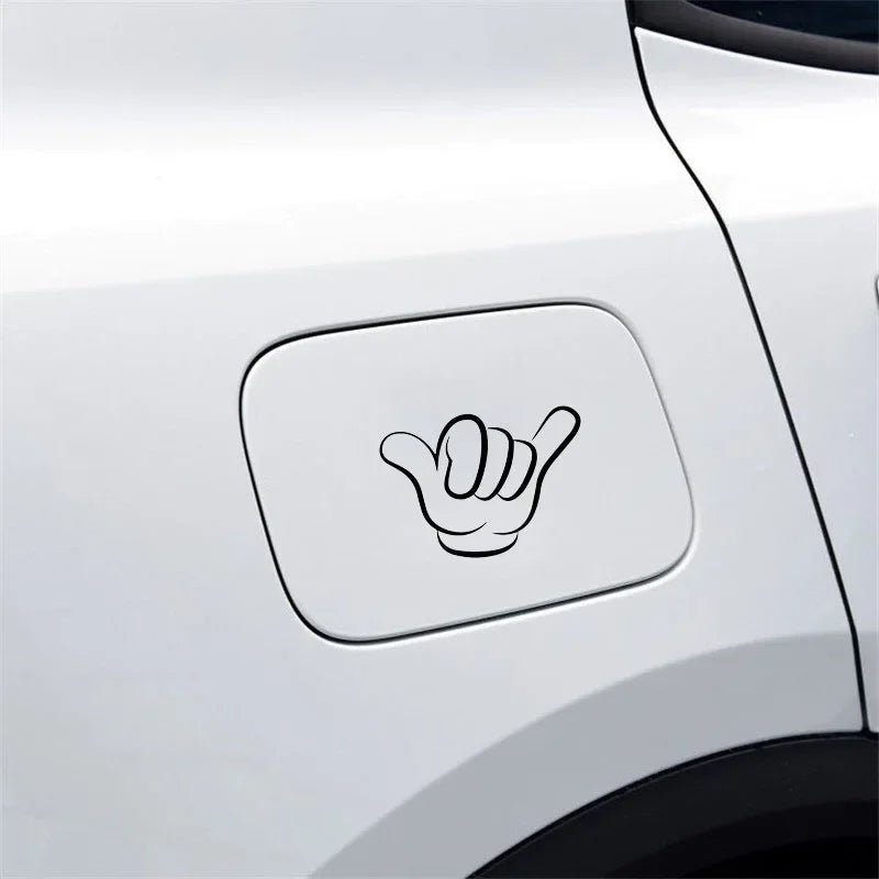 10x7.5cm Shaka Hand Sign Signal Sticker Body Bumper Windows