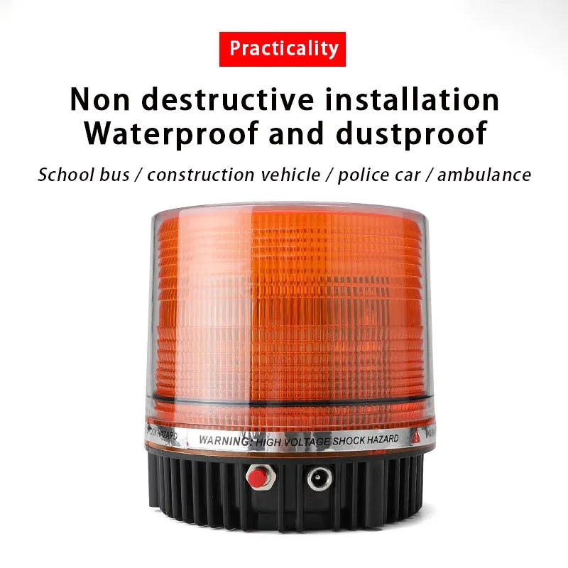 Strobe Warning Emergency Beacon Magnetic Base Wireless Remote