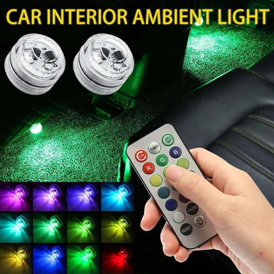 Interior Ambient Wireless Adhesive Remote Control Roof Foot