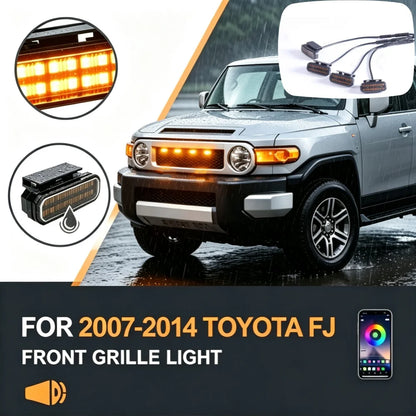 For 2007-2014 Toyota Fj Fit Front Grille Daytime Running Decor