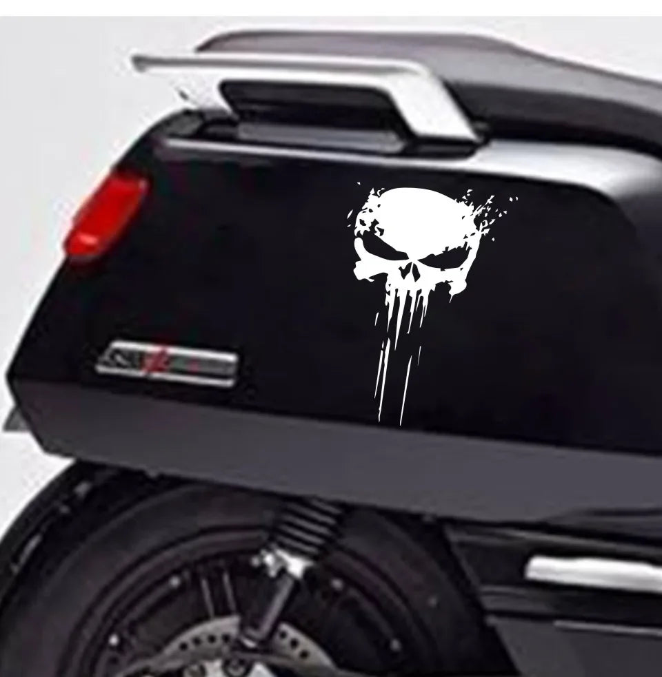 Pvc Stickers Punisher Skull Blood Sticker Decal Vinyl Reflective