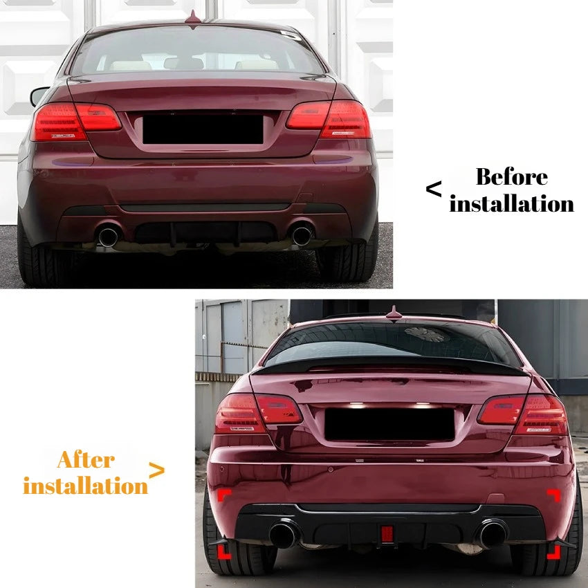 For BMW 3 Series Coupe E92 E93 M Sport Mp Rear Bumper Lip