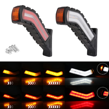 2PCS Truck Assembly Side Warning Flashing Indicator Taillights
