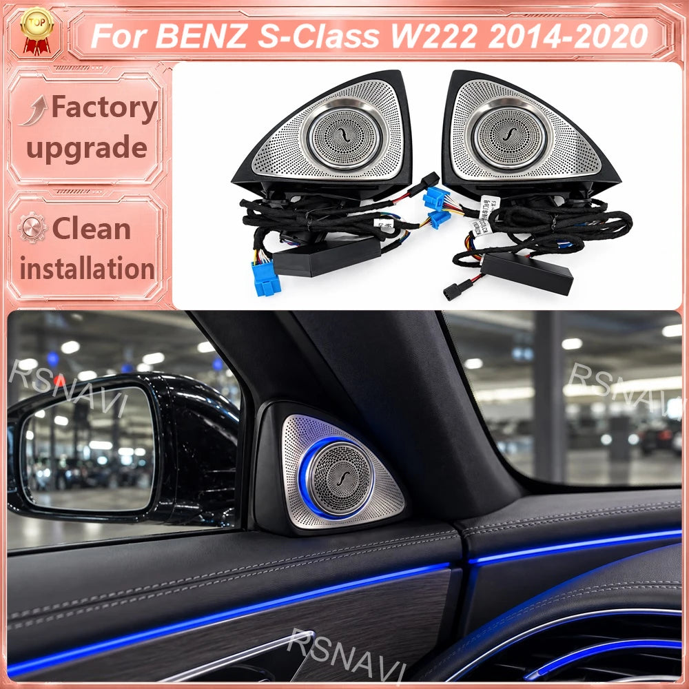 3D Rotating Tweeter Speakers Ambient Lighting Compatible