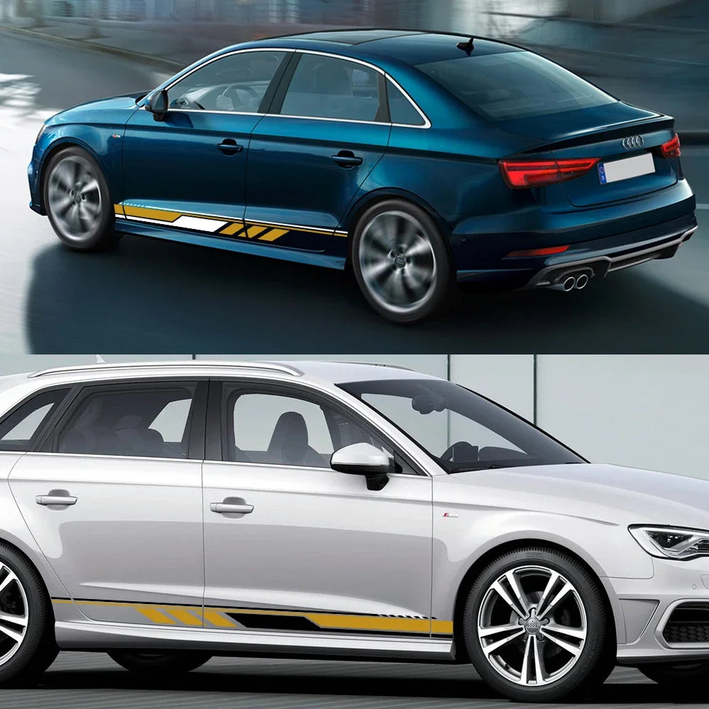 For Audi A3 8P 8V 8L Side Door Sticker Exterior Trim Decals 8Y