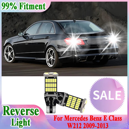 For Mercedes Benz E Class W212 2PCS T15 W16W Reverse 6000K White
