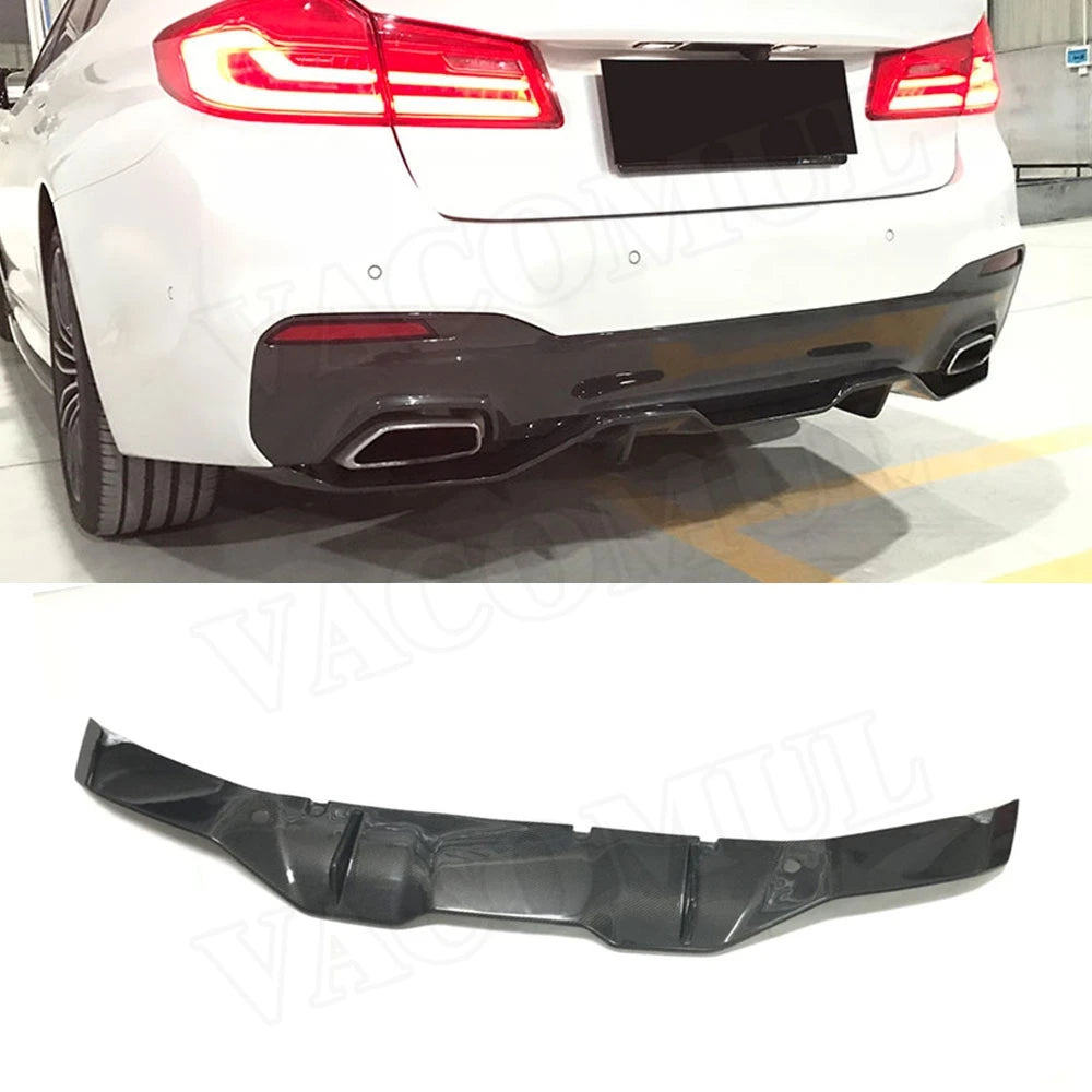 For 5 Series Carbon Fiber Rear Vacomul Lip Diffuser Spoiler BMW