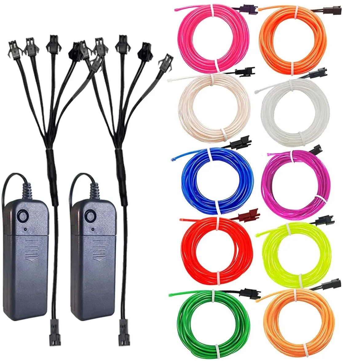 Glow El Wire Cable Neon Christmas Dance Party Costumes