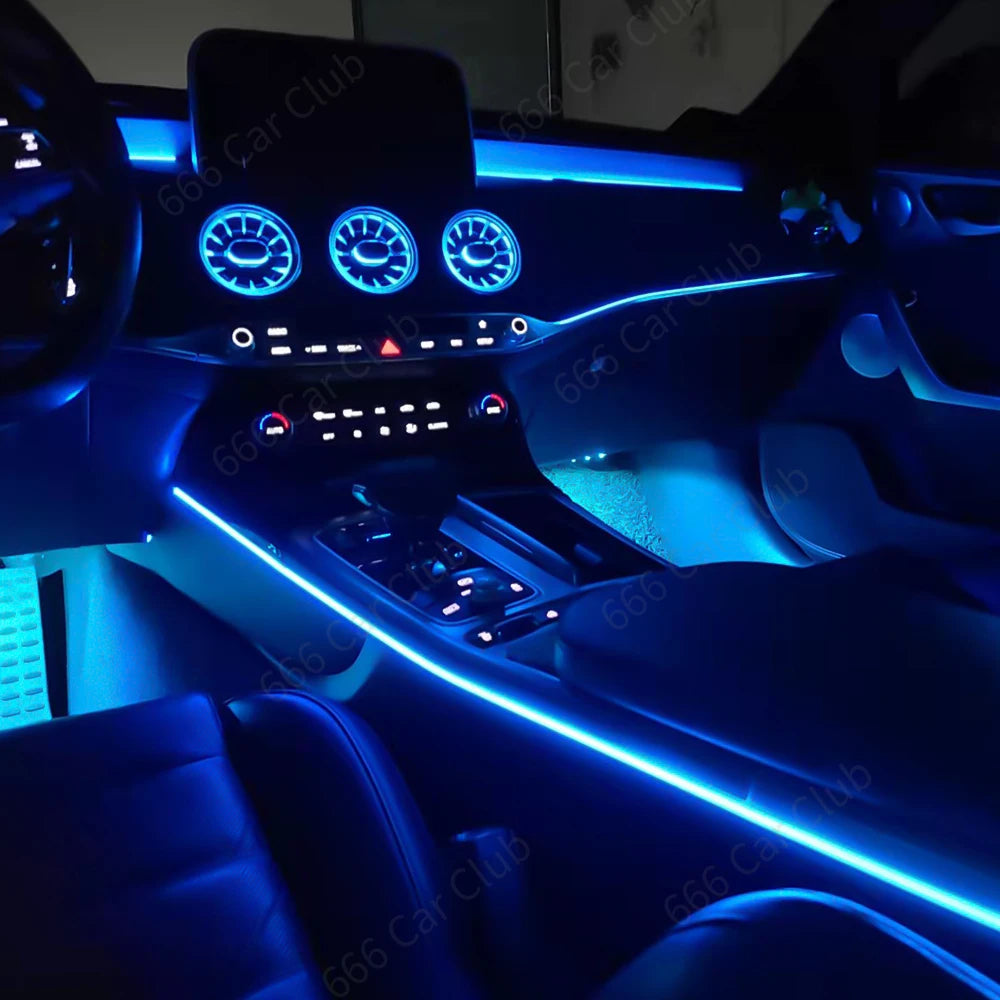 For Kia Stinger 12 256 Colours Air Vents Ambient Turbine Shape