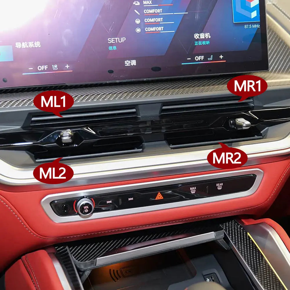 For BMW X5 X6 X7 Xm Air Conditioning Front Middle Vent Grille