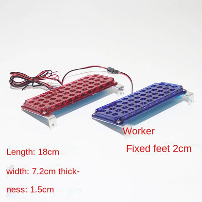 Red ultra-thin Sentry Box Flash SUV Truc 12V 24V