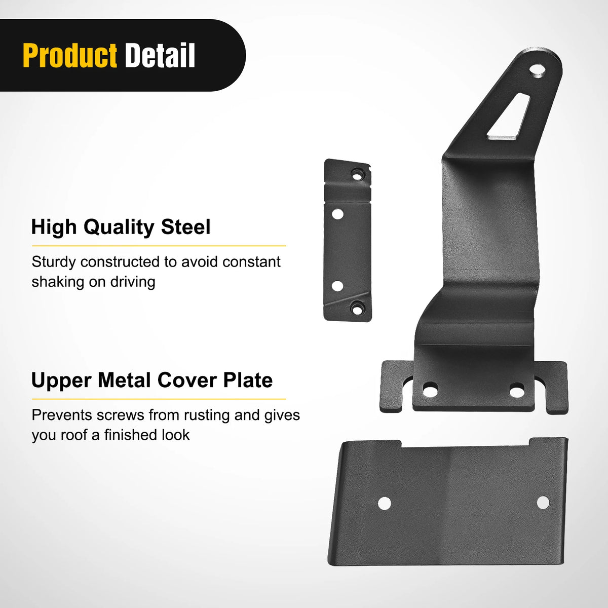 For 2021 2022 2023 2024 2025 Nilight 2PCS Straight Bar Mounting