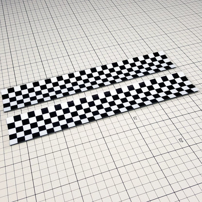 Black White Squa Stickers Waterproof Checkered Vinyl Decal