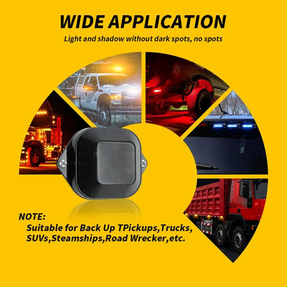 12V 24V Strobe Side Marker Waterproof IP65 Aluminum Housing