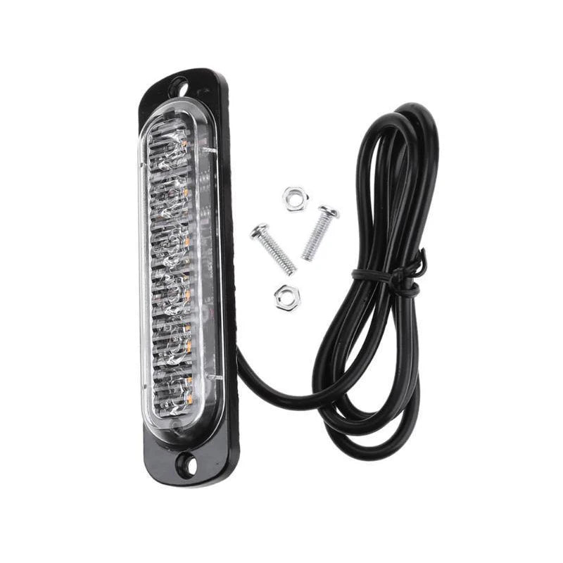 4P Truck Signal 12v-24v Strobe Grille Flashing Bar Side