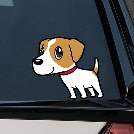 Design Sticky Cartoon Cute Schnauzer Jack Russell Terrier Sticker