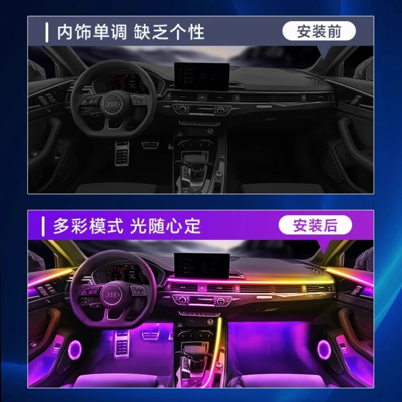 For Audi A4L 2017-2025 Interior Ambient RGB Colors Atmosphere