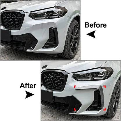 For BMW X3 G01 X4 G02 Front Bumper Air Vent Trim Exterior M