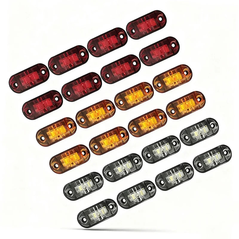 For Trailer 8P 12 24V Durable Side Marker Trucks Cars Waterproof