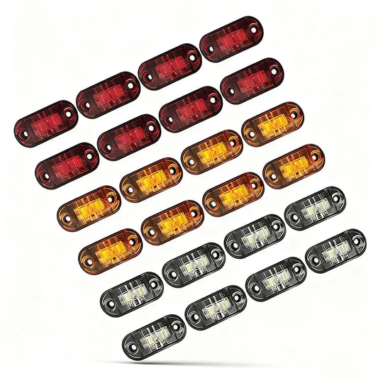 For Trailer 8P 12 24V Durable Side Marker Trucks Cars Waterproof