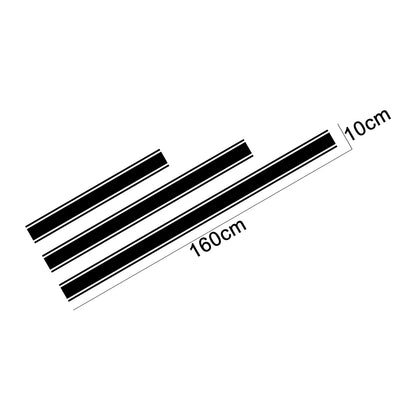 Hood Roof Tail Stickers Long Strip Graphics Vinyl Film