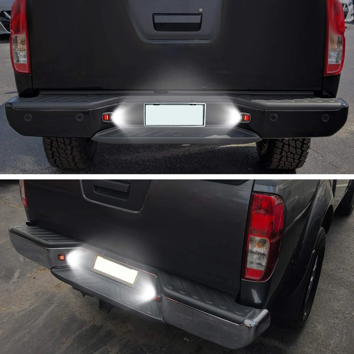 For Nissan Navara D40 2005-2016 2PCS Red Tube Smd License Plate