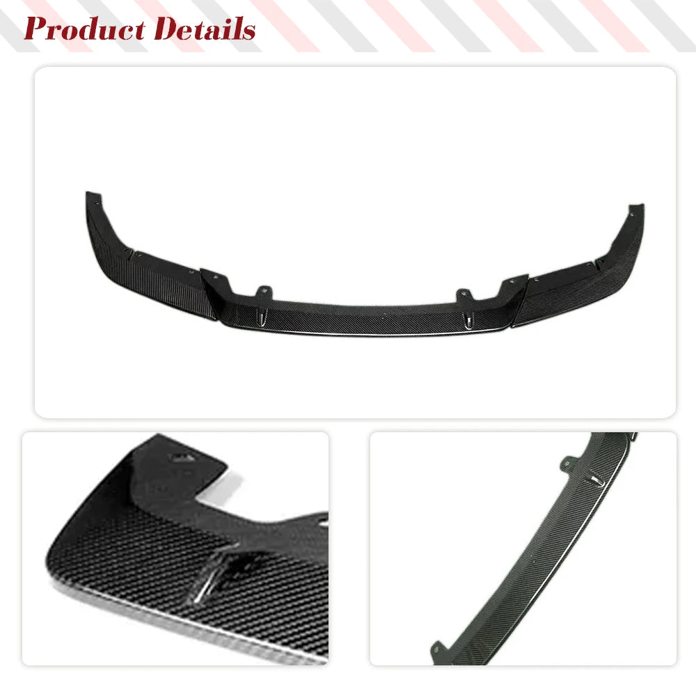 For BMW F90 M5 Lci Competition 3PC Front Bumper Lip Spoiler