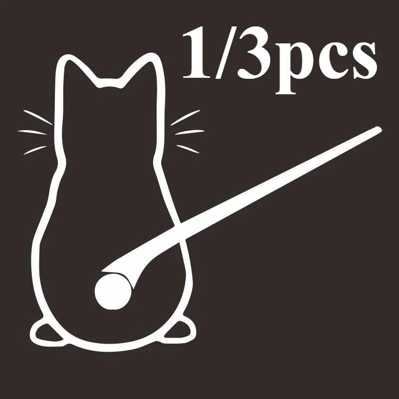 3PCS Wiper Sticker 13IN Reflective Cartoon Cute Personality