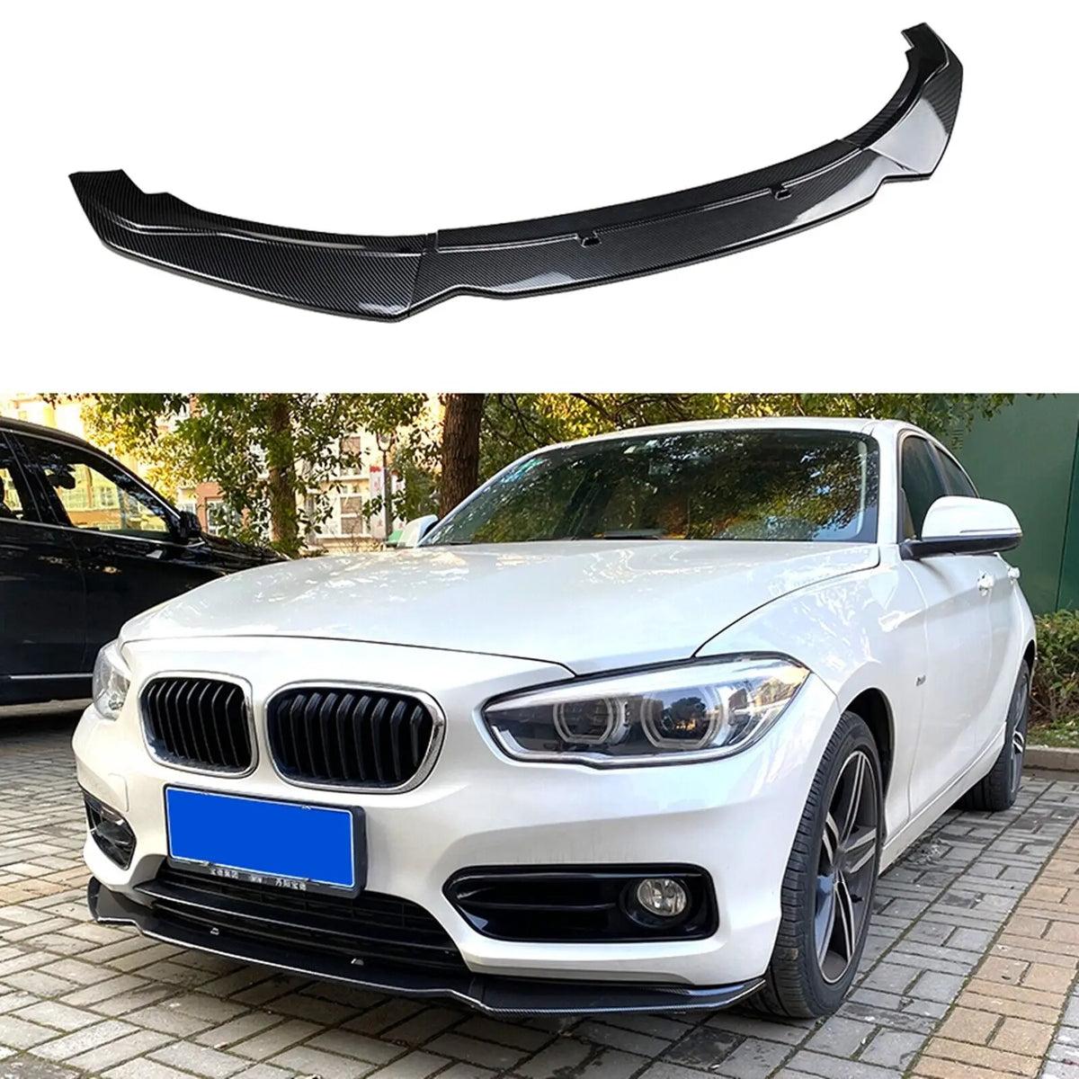 For BMW F20 F21 1-Series 116I 3PCS Front Bumper Spoiler Lip 118I