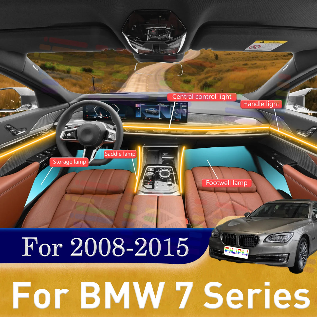 For BMW 7 Series E65 E66 IN1 E67 E68 F01 F02 F03 F04 Ambient