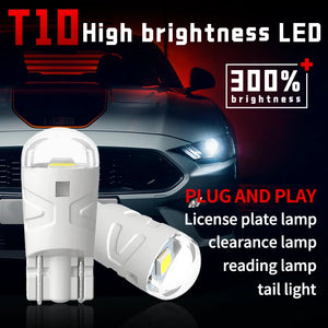 2X T10 W5W Bulbs Sidemarker Parking Width Interior Dome