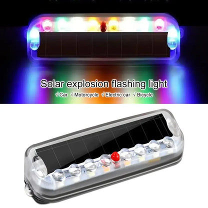 Solar Powered Anti rear-end Security Warning Flashing Signal