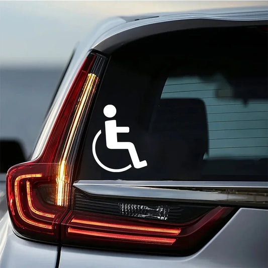 Disabled On Board Wheelchair Sign Sticker Pvc Waterproof Scratch