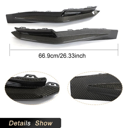 For BMW G82 G83 M4 Coupe Carbon Fiber Rear Bumper Splitters