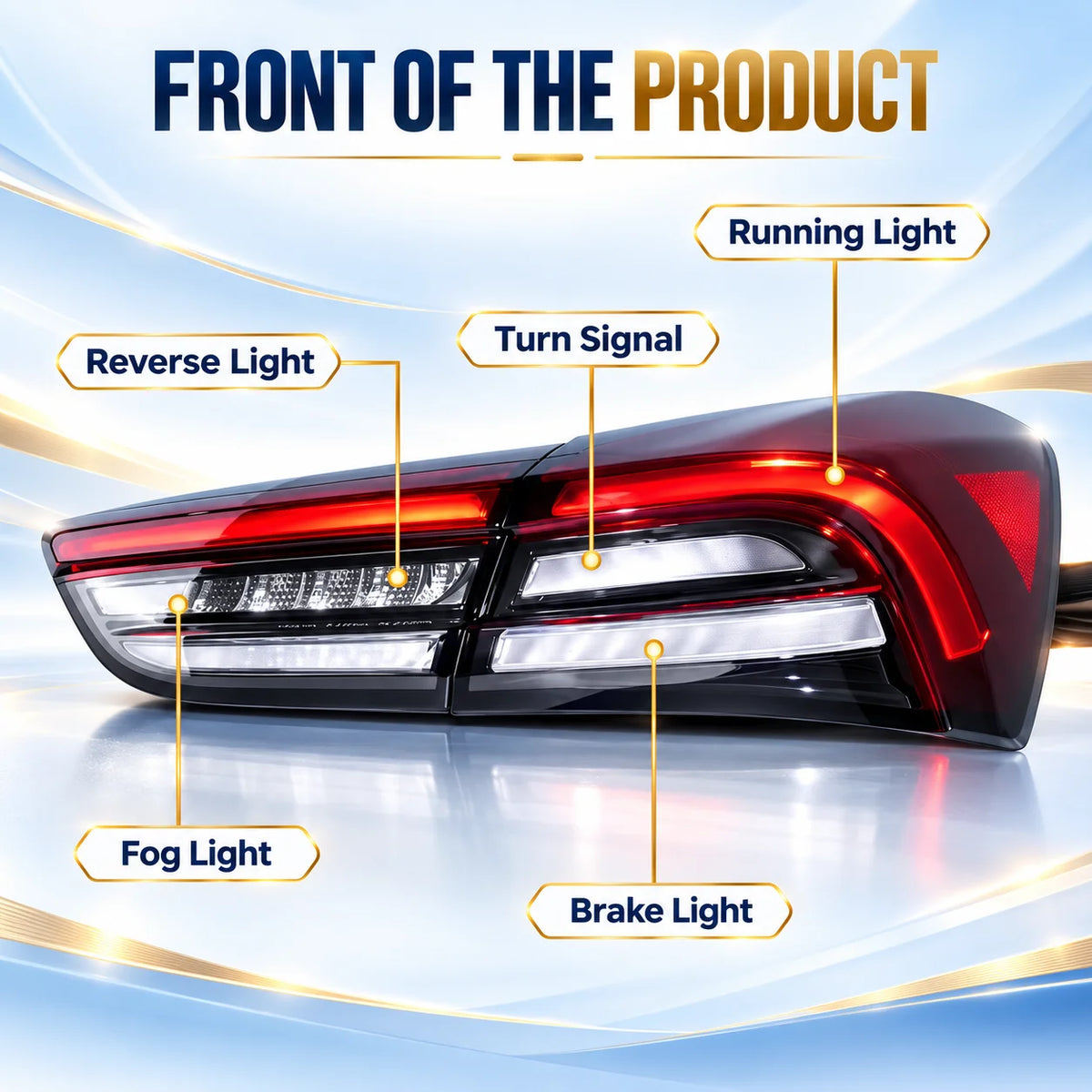 For Maserati Ghibli 2014‑2022 Upgrade Rear Tail Assembly Drl