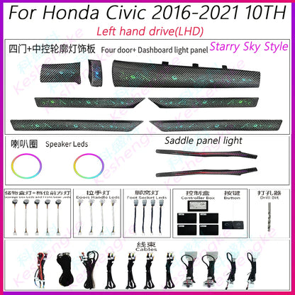 For Honda Civic 2016-2021 Model Year Dynamic Ambient Interior