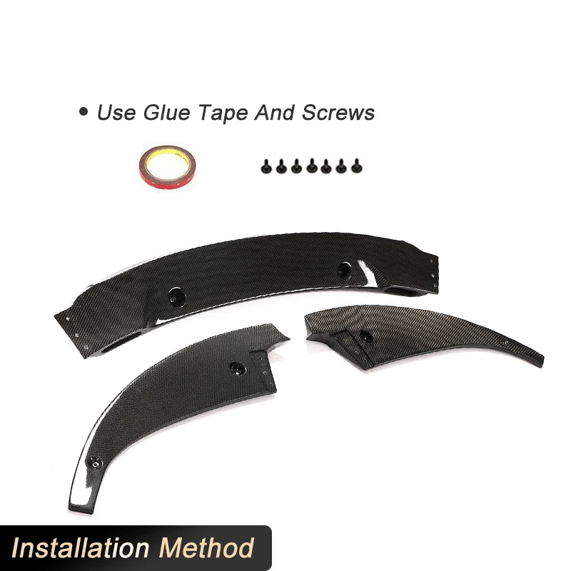 For BMW F06 F12 F13 M6 3PCS Front Bumper Lip Spoiler Base
