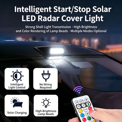 Solar Radar Roof start-stop Warning Remote Control Colors
