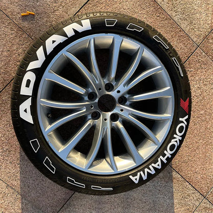 Rubber Letters Tire Sticker Wheel Fit 3D Logo Motorcycle