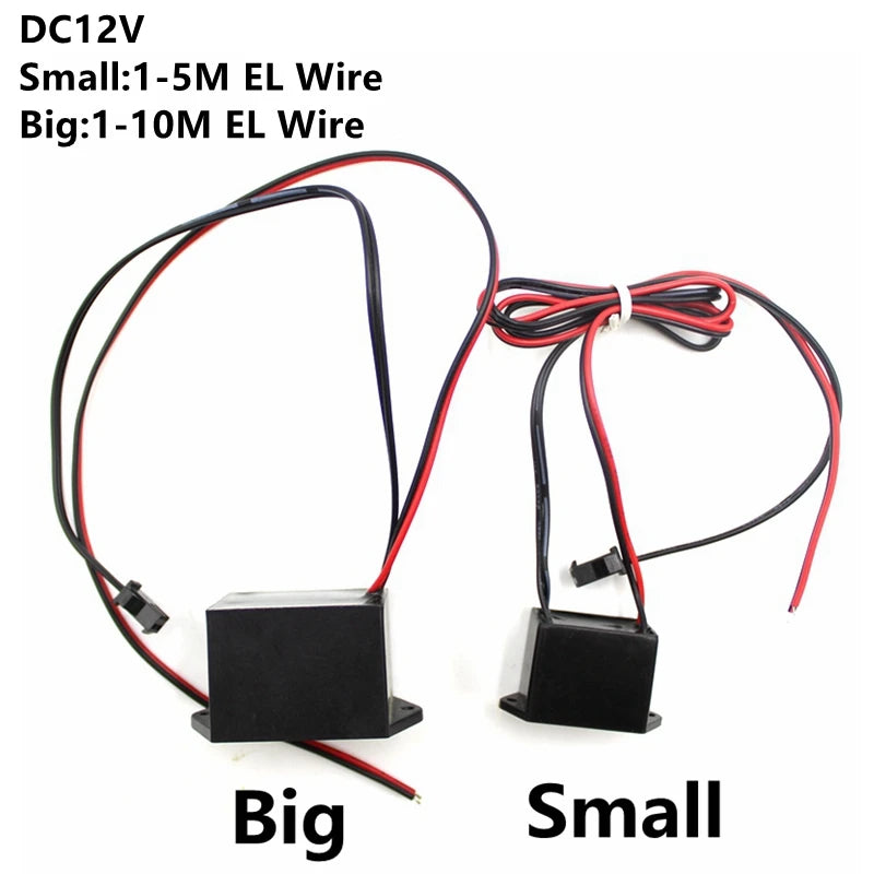 For Small 1-5M Big 1-10M El dc12v Power Supply Adapter Driver