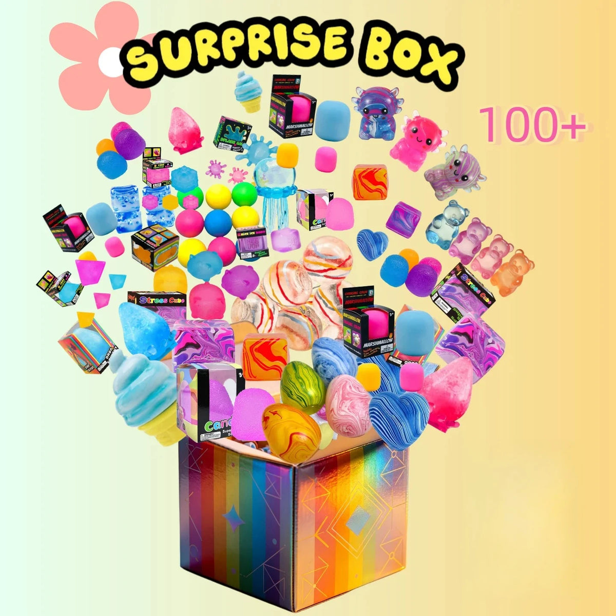 100 Mystery Fidget Toy Blind Box Simulated Food Antistress