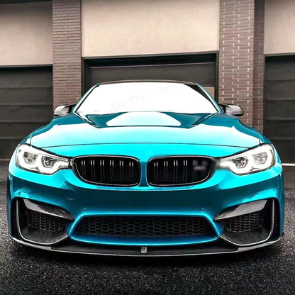 For BMW M3 F80 M4 F82 F83 M Carbon Fiber Wrap Angle Front Bumper