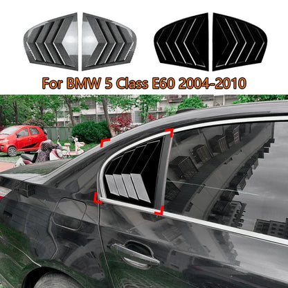 For BMW 5 Series E60 2004-2010 Pair Rear Side Window Louver