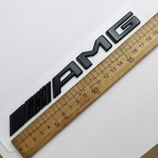 For Benz Amg W211 W203 W204 3D ABS Glossy Black Trunk Badge