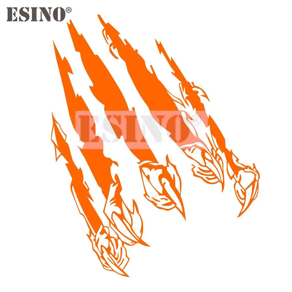 Creative Tiger Paw Pvc Carving Waterproof Sticker Bumper Glass